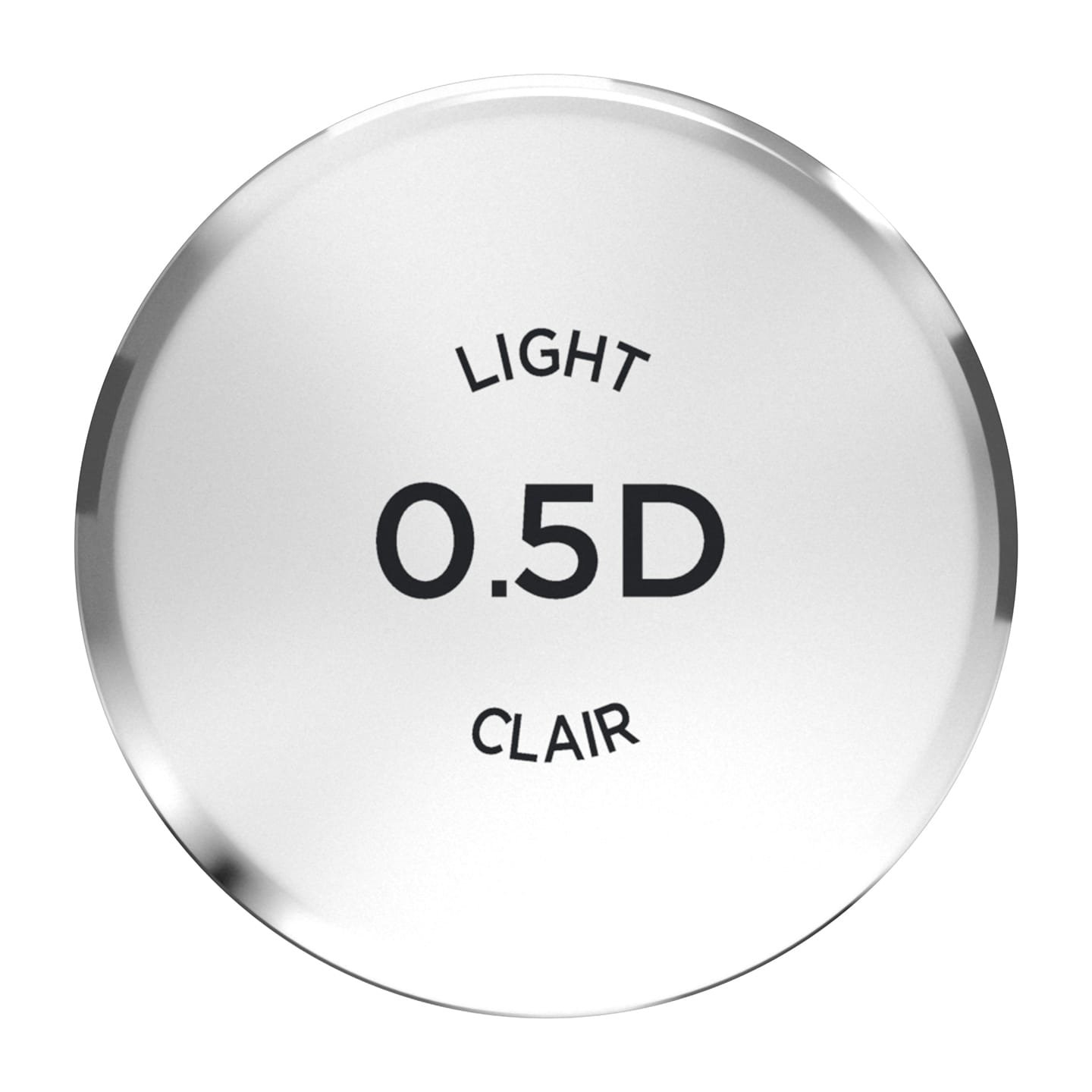 Oberseite Verschluss mit Produktbezeichnung - Light 0.5D Clair